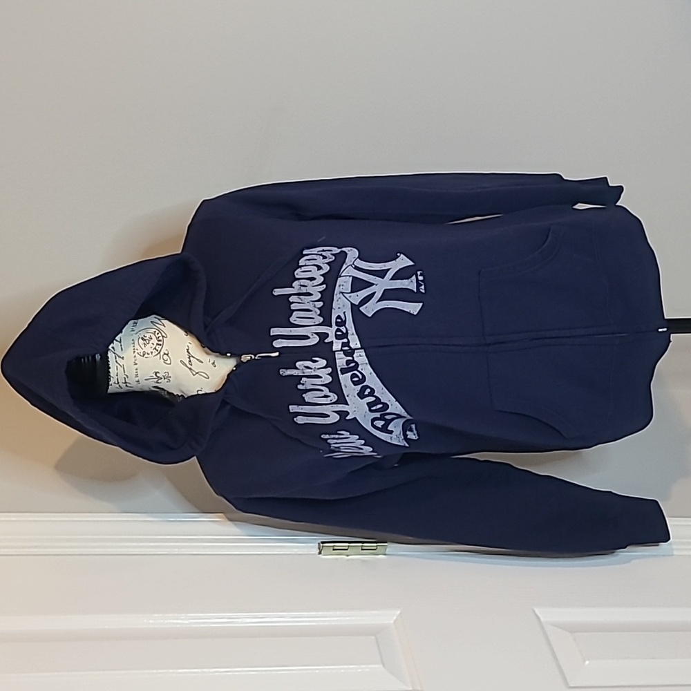 Navy Blue Unisex Yankees Hoodie